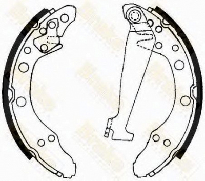 BRAKE ENGINEERING sh1092 -  Комплект тормозных колодок